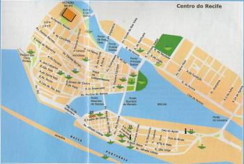 Recife-Mappa Centro Storico-Clicca x Ingrandirla