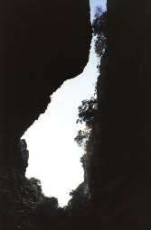 Luce della Grotta di Bonifacio a forma di Corsica - Clicca x Ingrandirla