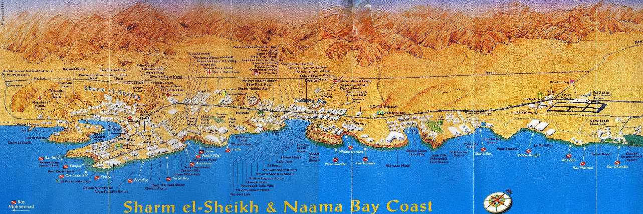 Mappa Sharm e Naama - Clicca per Ingrandirla